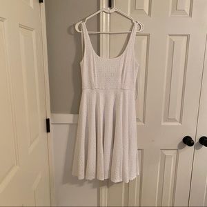 Anthropologie White dress with bow detail